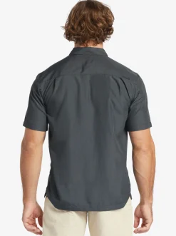 Quiksilver Shirts & Polos|Waterman Kings Cliff Short Sleeve Shirt Black Kings Cliff