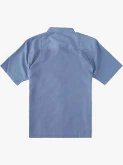 Quiksilver Shirts & Polos|Waterman Kings Cliff Short Sleeve Shirt Ensign Blue Kings Cliff