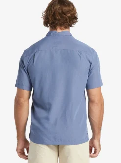 Quiksilver Shirts & Polos|Waterman Kings Cliff Short Sleeve Shirt Ensign Blue Kings Cliff