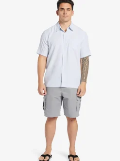 Quiksilver Shirts & Polos|Waterman Kings Cliff Short Sleeve Shirt White Kings Cliff