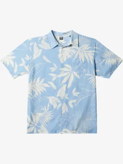 Quiksilver Shirts & Polos|Waterman Last Island Short Sleeve Shirt Dusk Blue Last Island