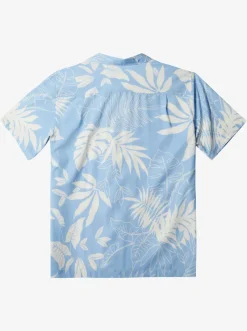 Quiksilver Shirts & Polos|Waterman Last Island Short Sleeve Shirt Dusk Blue Last Island