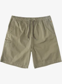 Quiksilver Shorts|Waterman Last Light Elastic Waist 19" Shorts Dusty Olive