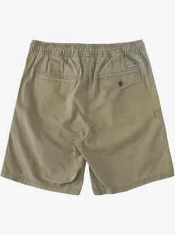 Quiksilver Shorts|Waterman Last Light Elastic Waist 19" Shorts Dusty Olive