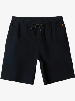 Quiksilver Shorts|Waterman Last Light Elastic Waist 19" Shorts Black