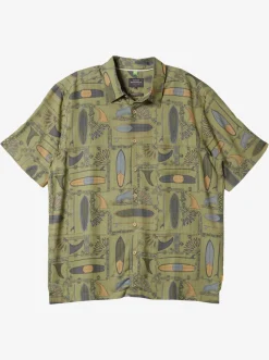 Quiksilver Shirts & Polos|Waterman Long Boards Woven Shirt Tea Longboards