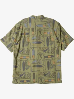 Quiksilver Shirts & Polos|Waterman Long Boards Woven Shirt Tea Longboards
