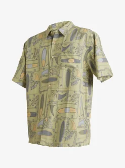 Quiksilver Shirts & Polos|Waterman Long Boards Woven Shirt Tea Longboards