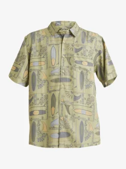 Quiksilver Shirts & Polos|Waterman Long Boards Woven Shirt Tea Longboards