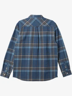 Quiksilver Shirts & Polos|Waterman Lower Ridge Flannel Long Sleeve Top Ensign Blue Lower Ridge