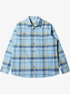 Quiksilver Shirts & Polos|Waterman Lower Ridge Flannel Shirt Dusk Blue Lower Ridge