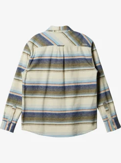 Quiksilver Shirts & Polos|Waterman Lowest Tide Flannel Long Sleeve Shirt Dusk Blue Lowest Tide