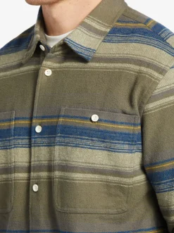 Quiksilver Shirts & Polos|Waterman Lowest Tide Flannel Long Sleeve Top Dusty Olive Lowest Tide