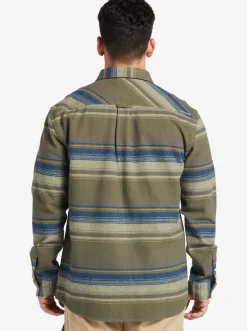 Quiksilver Shirts & Polos|Waterman Lowest Tide Flannel Long Sleeve Top Dusty Olive Lowest Tide