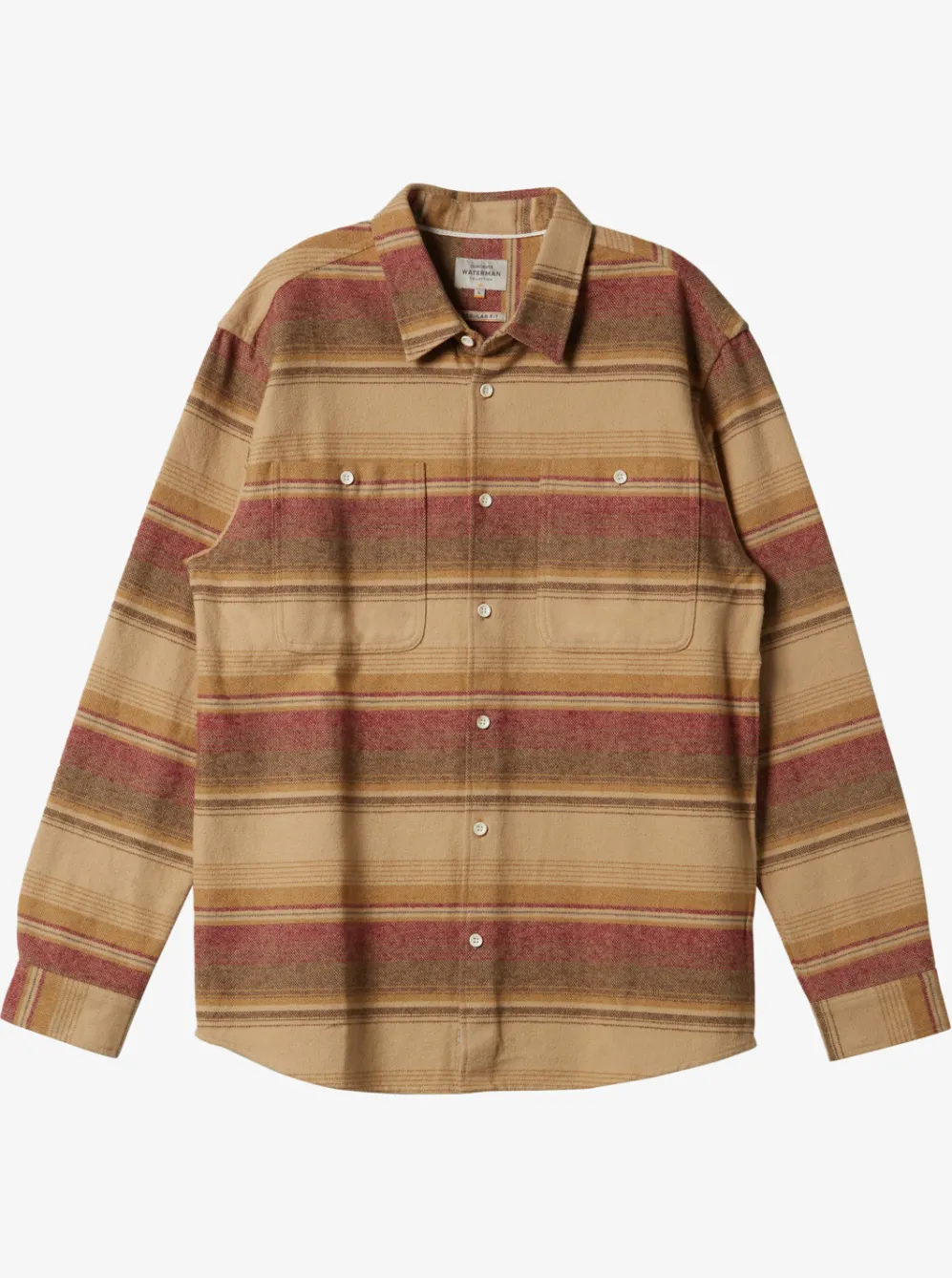 Quiksilver Shirts & Polos|Waterman Lowest Tide Flannel Long Sleeve Top Inscense Lowest Tide