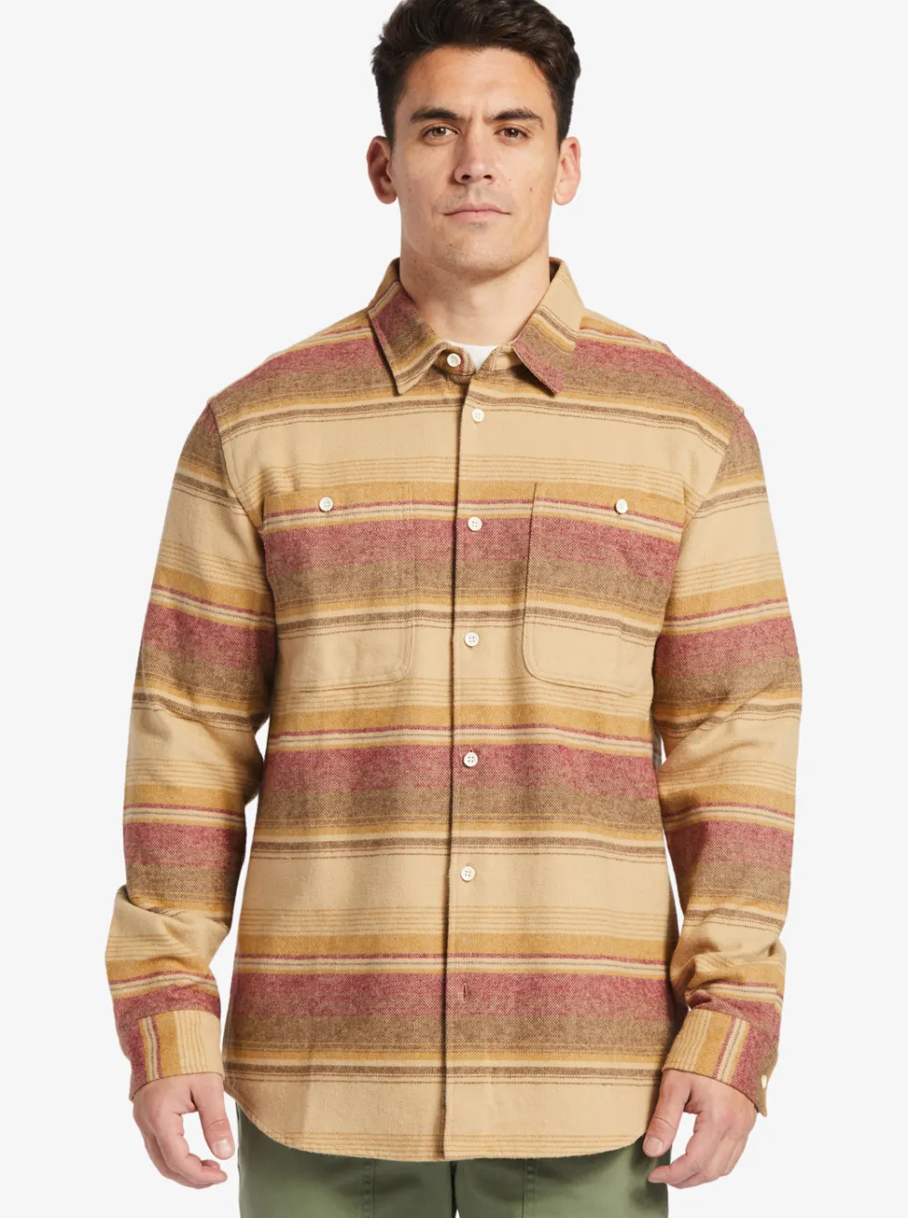 Quiksilver Shirts & Polos|Waterman Lowest Tide Flannel Long Sleeve Top Inscense Lowest Tide