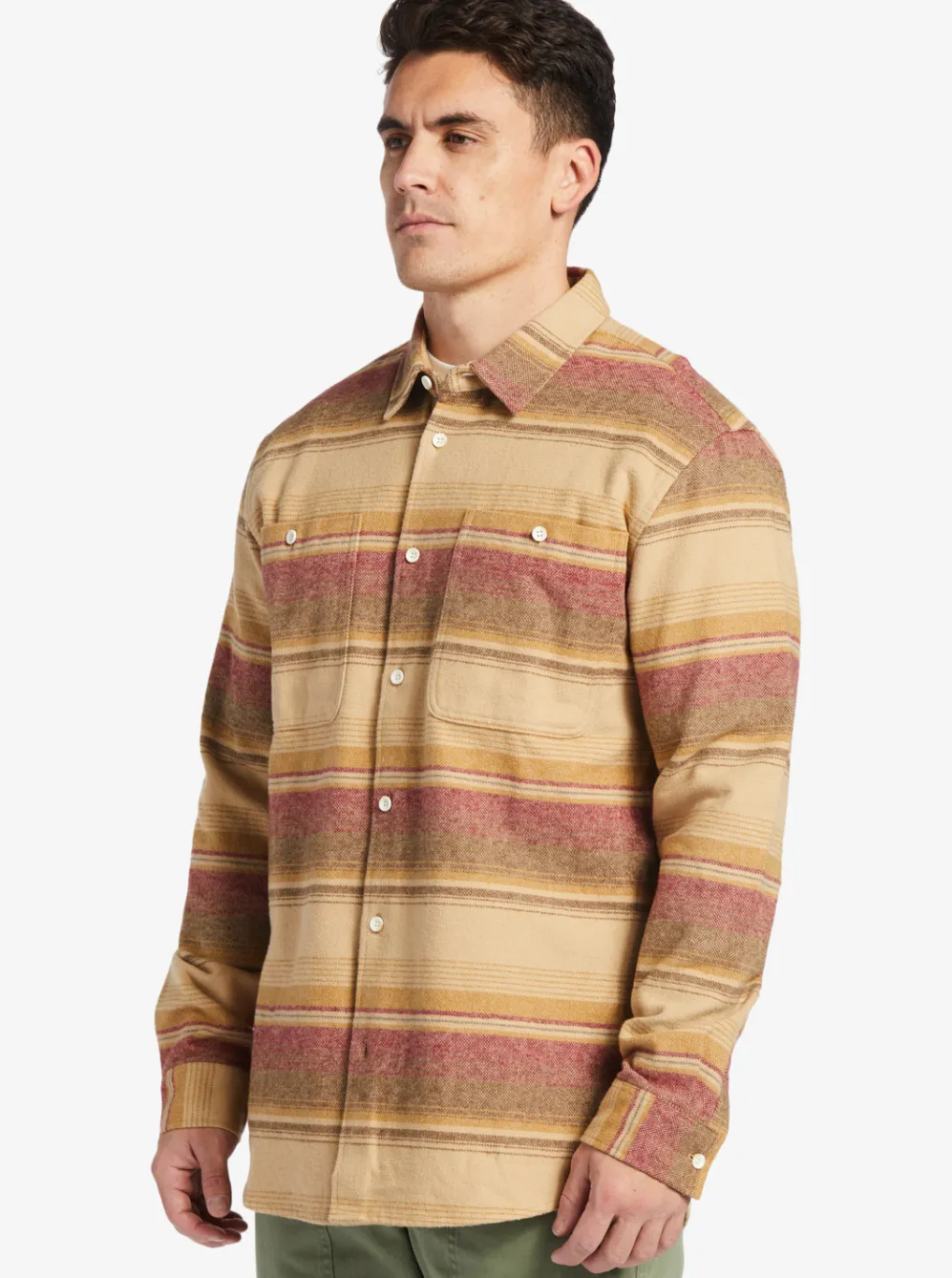 Quiksilver Shirts & Polos|Waterman Lowest Tide Flannel Long Sleeve Top Inscense Lowest Tide