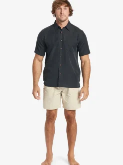 Quiksilver Shirts & Polos|Waterman Manele Bay Short Sleeve Shirt Black