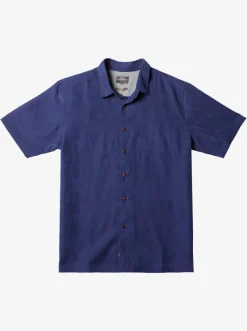 Quiksilver Shirts & Polos|Waterman Manele Bay Short Sleeve Shirt Medieval Blue