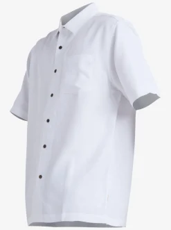 Quiksilver Shirts & Polos|Waterman Manele Bay Short Sleeve Shirt White