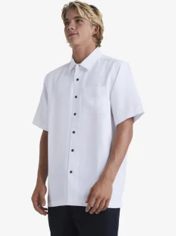 Quiksilver Shirts & Polos|Waterman Manele Bay Short Sleeve Shirt White