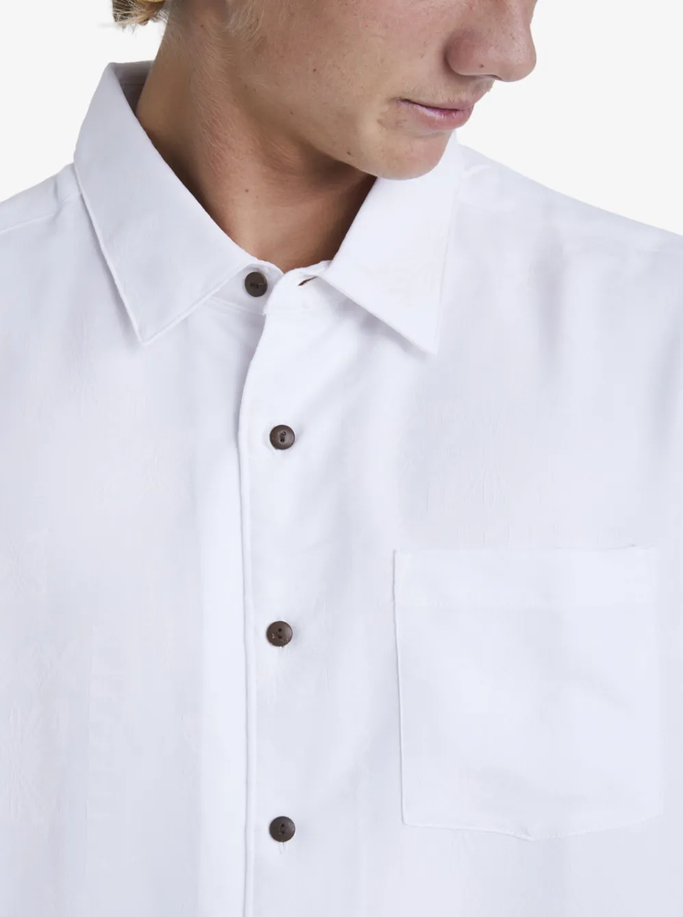 Quiksilver Shirts & Polos|Waterman Manele Bay Short Sleeve Shirt White