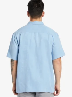 Quiksilver Shirts & Polos|Waterman Manele Bay Short Sleeve Shirt Dusk Blue