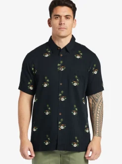 Quiksilver Shirts & Polos|Waterman Micronesia Woven Shirt Micronesia Dusk Black