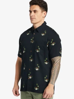 Quiksilver Shirts & Polos|Waterman Micronesia Woven Shirt Micronesia Dusk Black