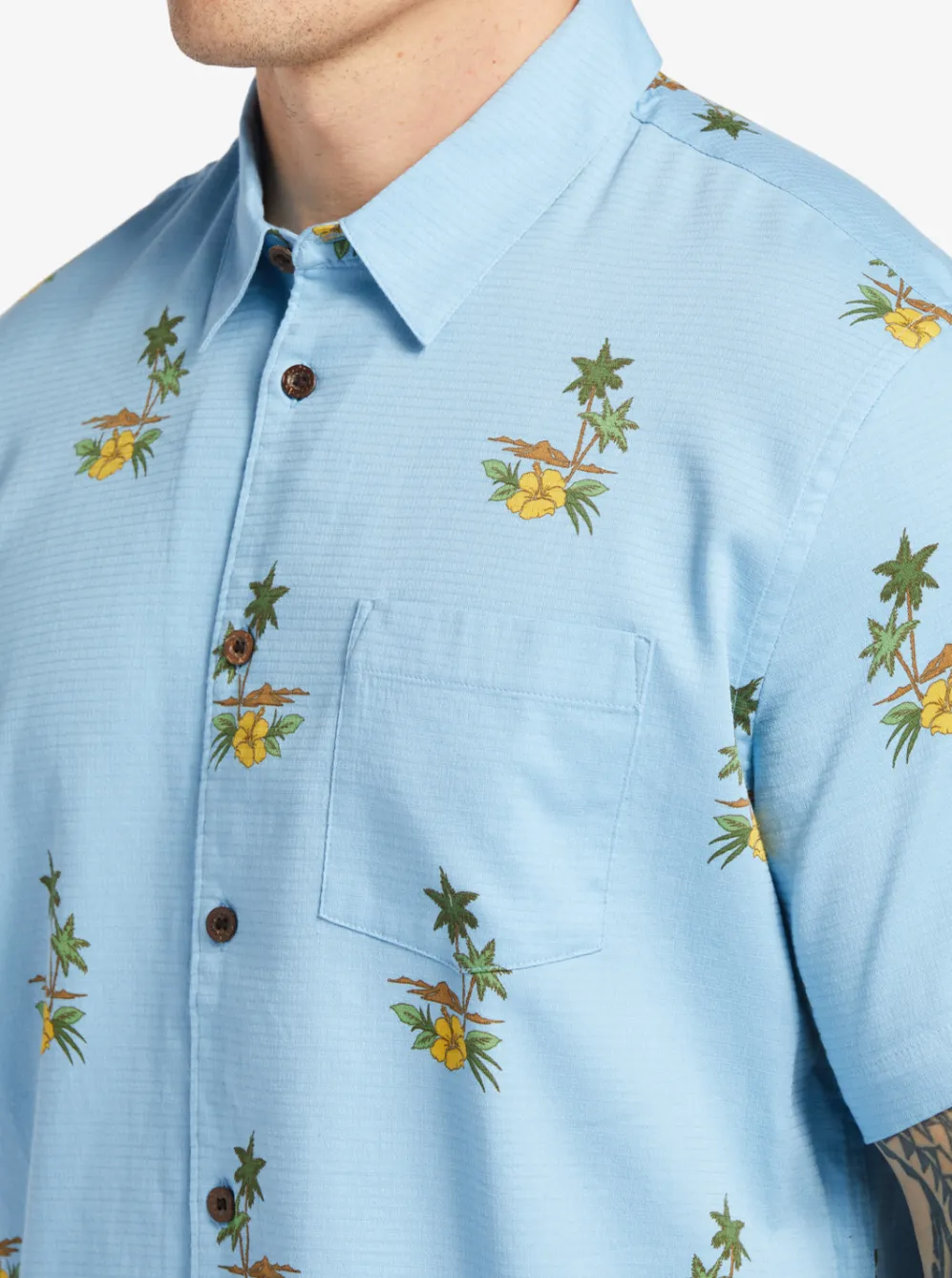 Quiksilver Shirts & Polos|Waterman Micronesia Woven Shirt Micronesia Dusk Blue