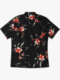 Quiksilver Shirts & Polos|Waterman Night Bloomer Woven Shirt Black Night Bloomer