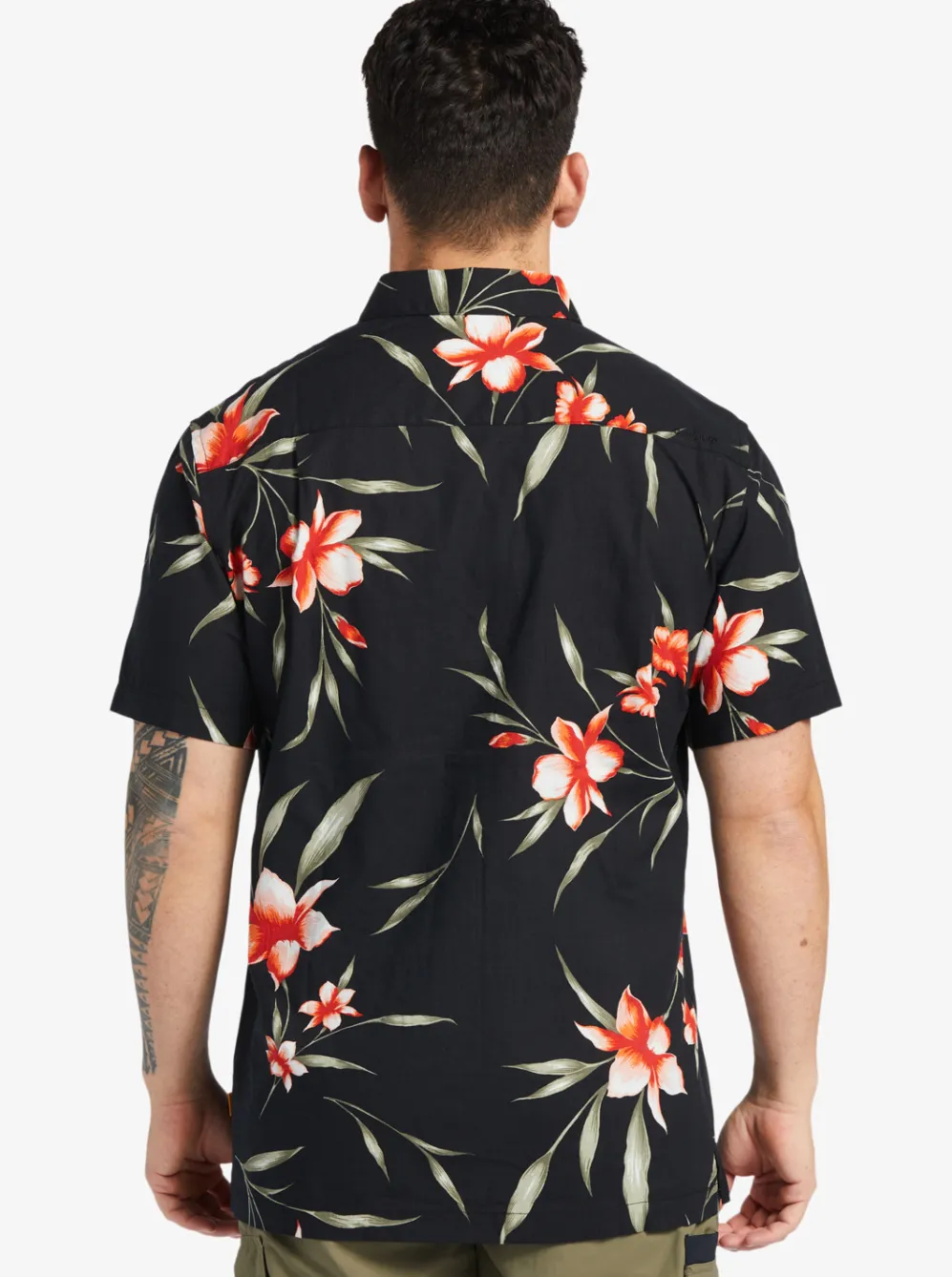 Quiksilver Shirts & Polos|Waterman Night Bloomer Woven Shirt Black Night Bloomer