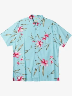 Quiksilver Shirts & Polos|Waterman Night Bloomer Woven Shirt Gulf Stream Night Bloomer