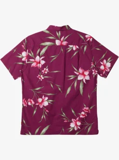 Quiksilver Shirts & Polos|Waterman Night Bloomer Woven Shirt Magenta Night Bloomer