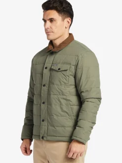 Quiksilver Jackets|Waterman Ocean Caves Lightweight Puffer Jacket Dusty Olive