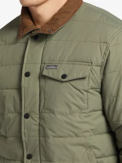 Quiksilver Jackets|Waterman Ocean Caves Lightweight Puffer Jacket Dusty Olive