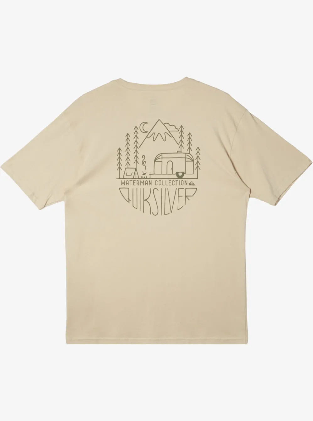 Quiksilver Tees|Waterman Outdoor Livin T-Shirt Brown Rice