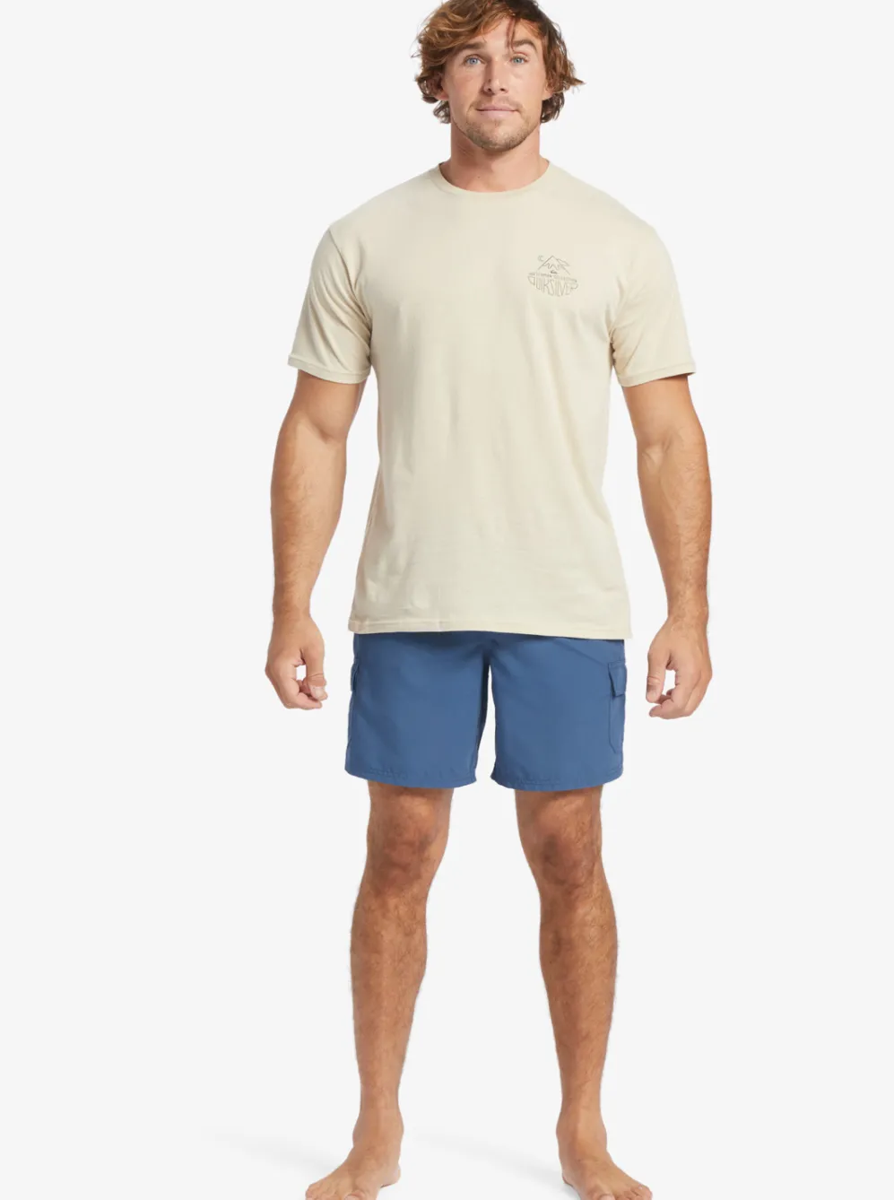 Quiksilver Tees|Waterman Outdoor Livin T-Shirt Brown Rice