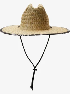 Quiksilver Hats|Waterman Outsider Straw Lifeguard Hat Black/ Jet Black