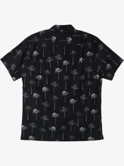 Quiksilver Shirts & Polos|Waterman Palm Friday Woven Shirt Black Palm Friday