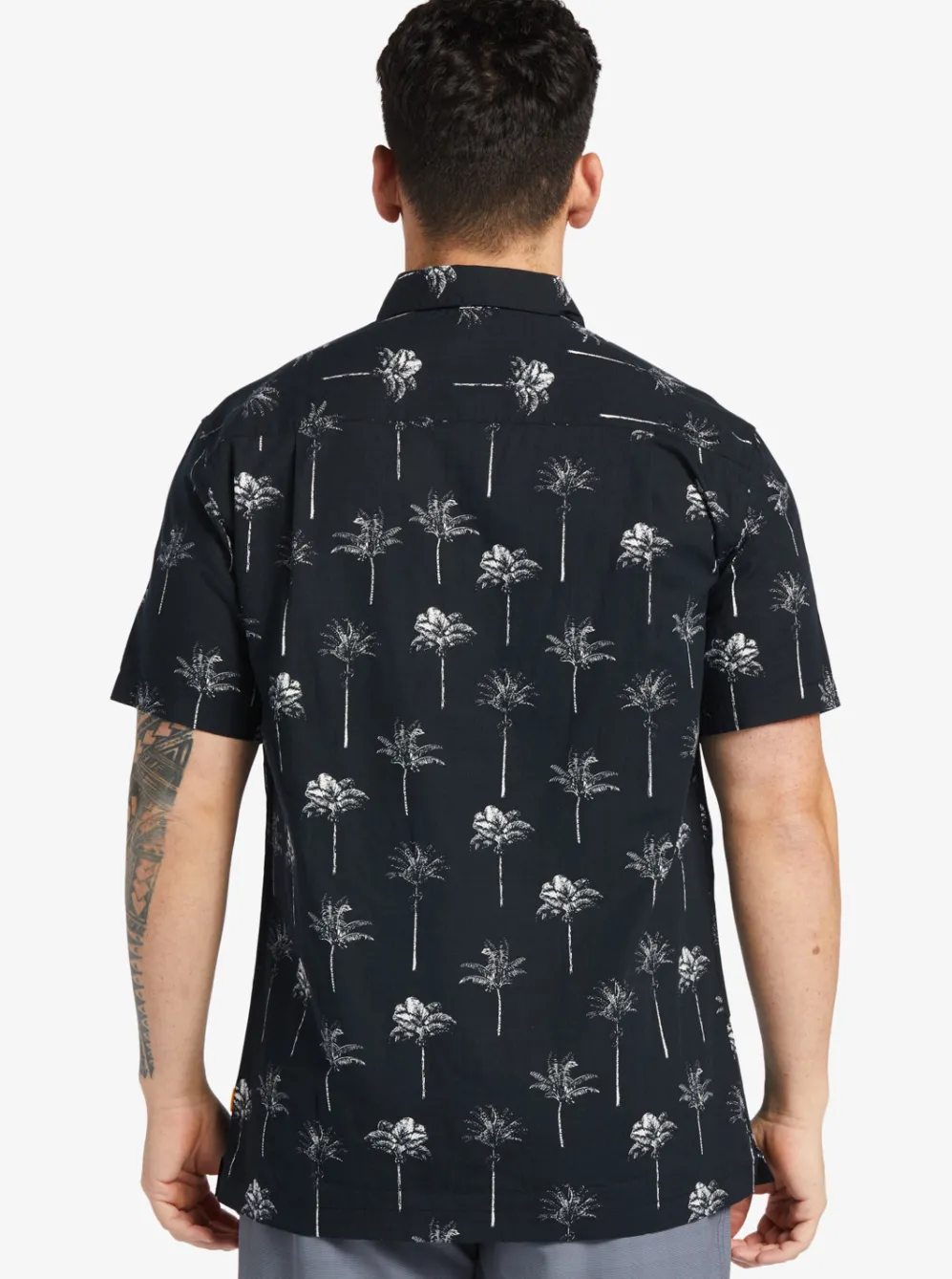 Quiksilver Shirts & Polos|Waterman Palm Friday Woven Shirt Black Palm Friday