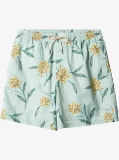 Quiksilver Elastic Waist|Waterman Perfect Bloom Volley Volleys Subtle Green Perfect Bloom Vly