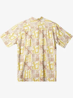 Quiksilver Shirts & Polos|Waterman Plaid Flight Short Sleeve Shirt Brown Rice Checked Flight
