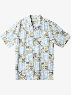 Quiksilver Shirts & Polos|Waterman Plaid Flight Short Sleeve Shirt Tea Checked Flight