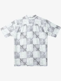 Quiksilver Shirts & Polos|Waterman Plaid Flight Short Sleeve Shirt White Checked Flight