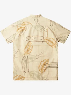 Quiksilver Shirts & Polos|Waterman Right Point Short Sleeve Shirt Brown Rice Right Point