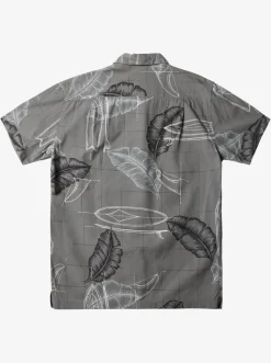 Quiksilver Shirts & Polos|Waterman Right Point Short Sleeve Shirt Granite Gray Right Point