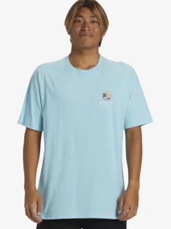 Quiksilver Tees|Waterman Rolling Tide T-Shirt Gulf Stream