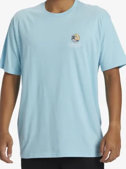 Quiksilver Tees|Waterman Rolling Tide T-Shirt Gulf Stream
