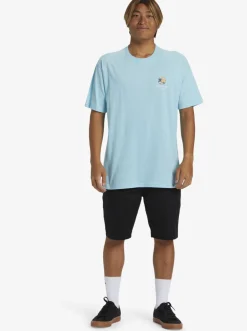 Quiksilver Tees|Waterman Rolling Tide T-Shirt Gulf Stream